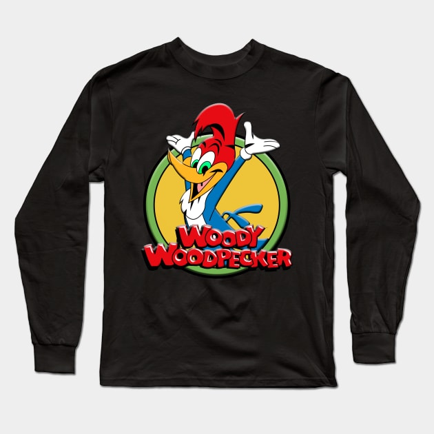 WOODY WOODPECKER Long Sleeve T-Shirt by hackercyberattackactivity